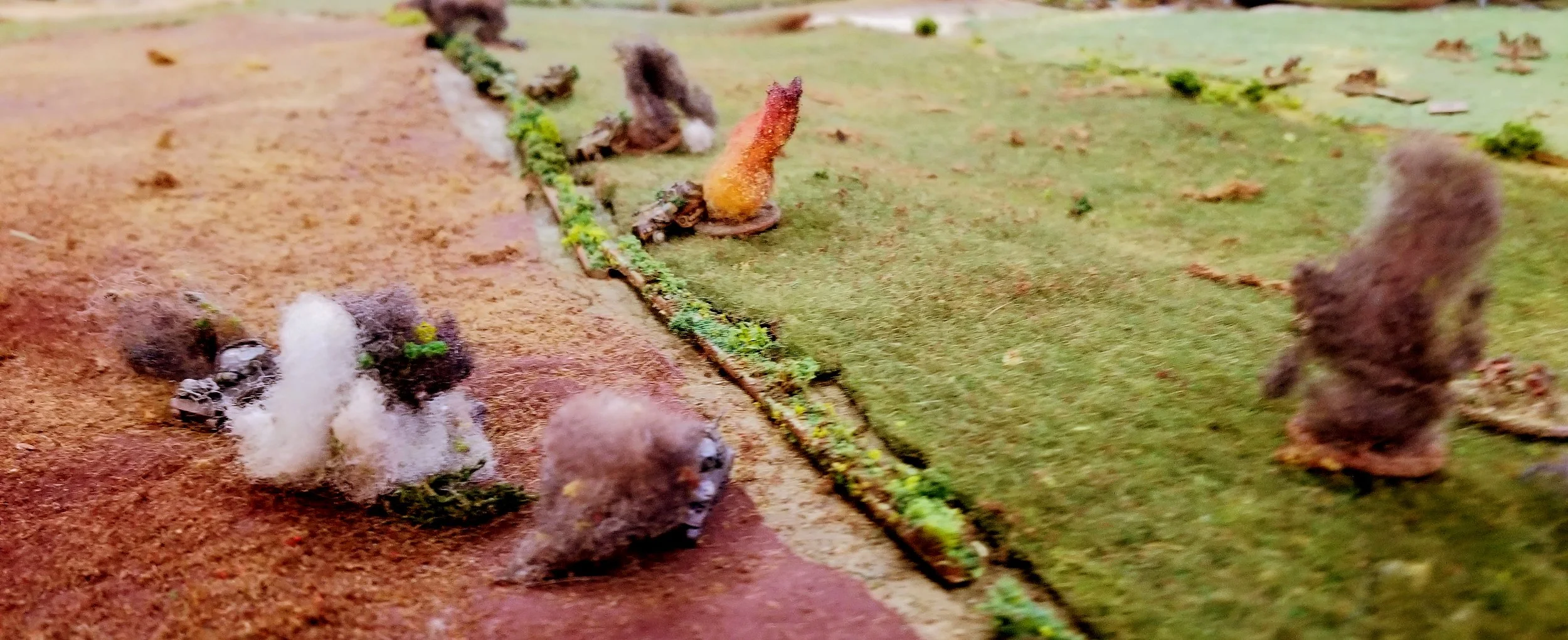 Intense close range fire