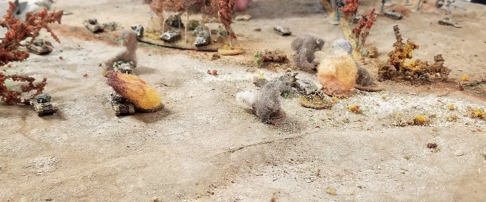 German mortars land