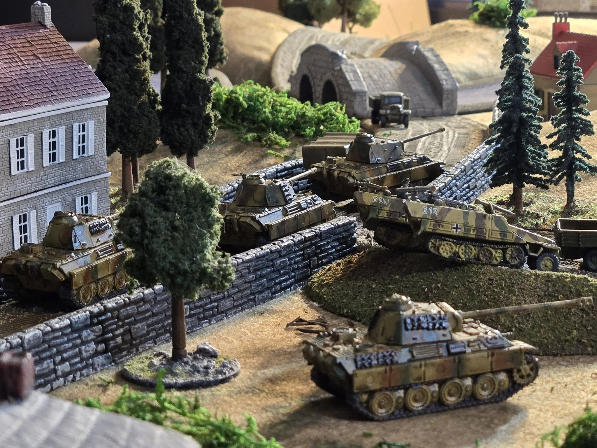 German forces overrun the village