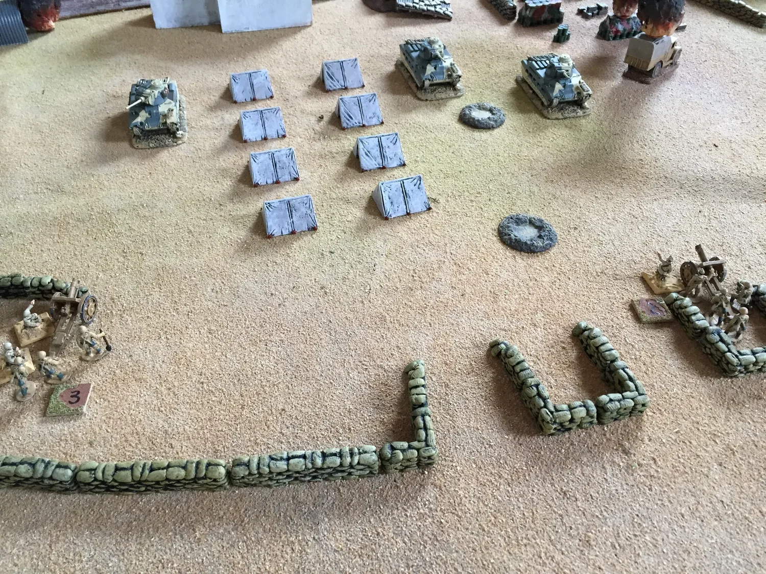 Italian artillery. With the courage of despair.