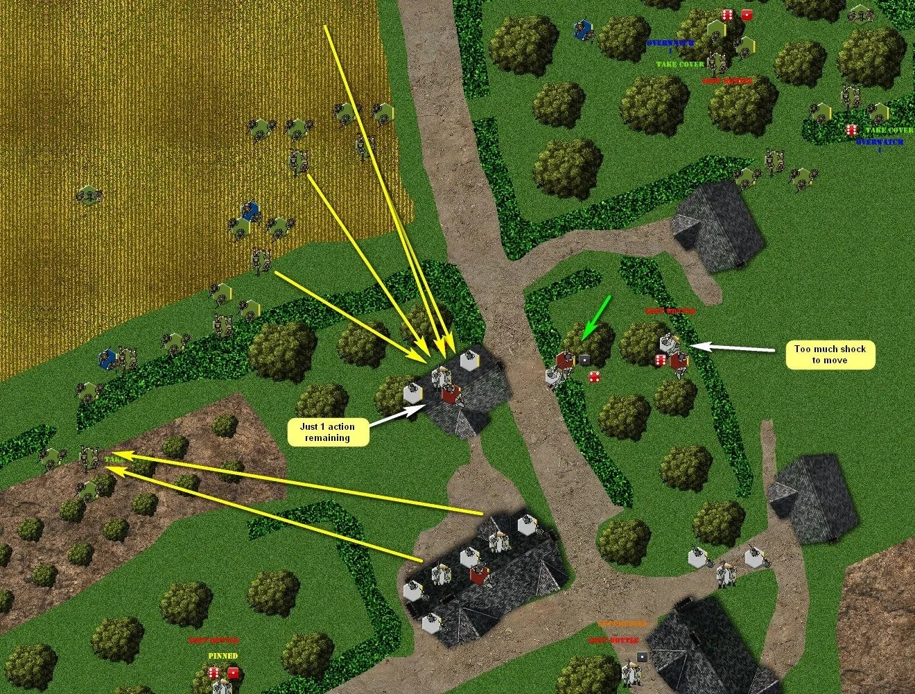The British start applying their firepower to the weakened Germans