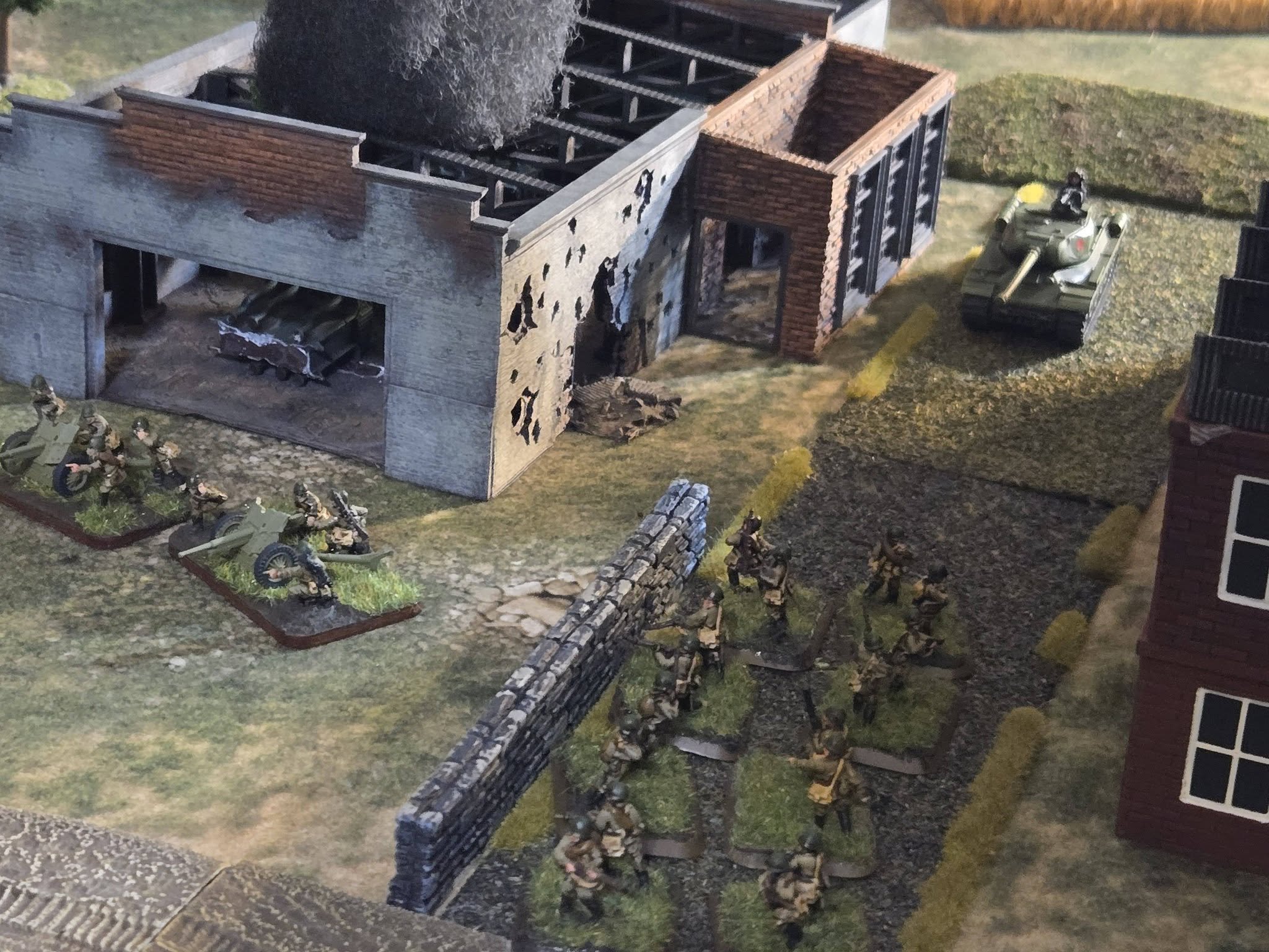  The Soviets are forced to abandon the cement factory. 