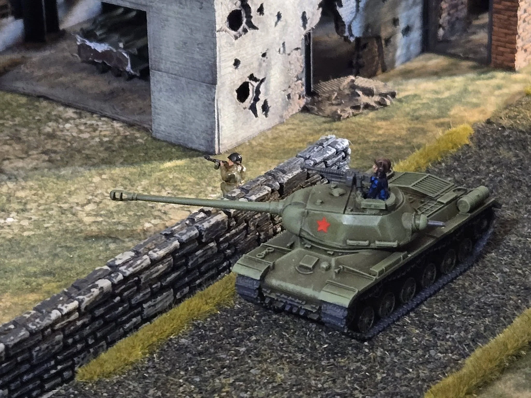  The rest of the Soviet infantry have spread out across the town, taking out pockets of German Infantry as they advance. The town will ultimately be held. 