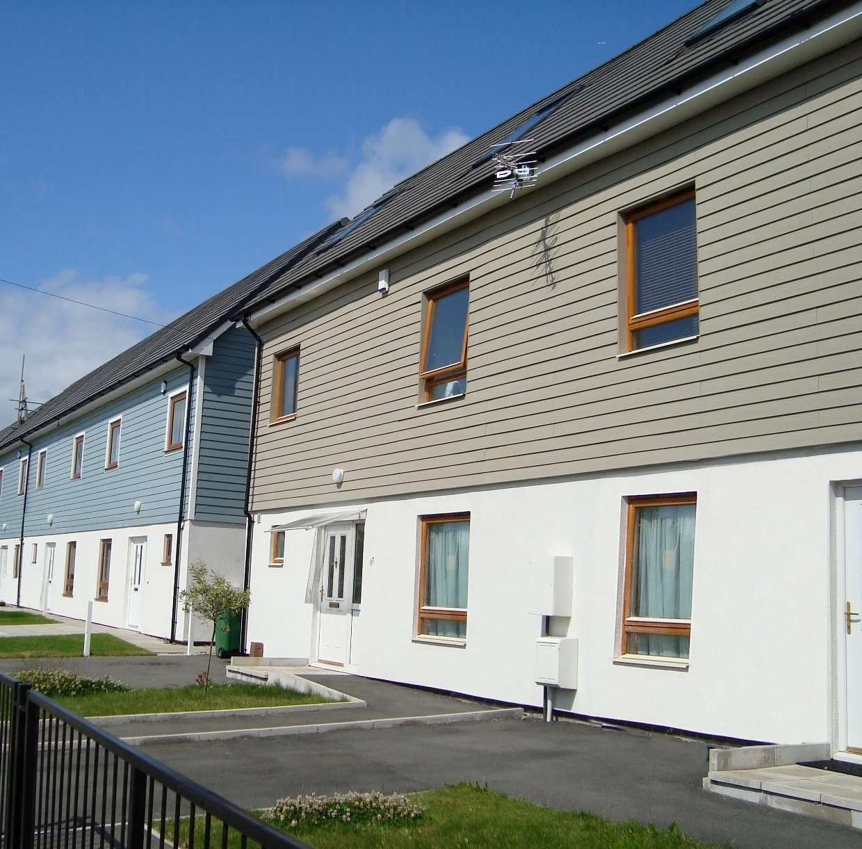 Finished homes on Kingsley Road