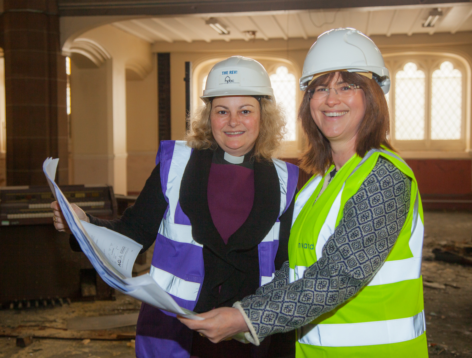 HPBC founder and chair Rev'd Dr Shannon Ledbetter, left, with Onward chief executive Bronwen Rapley