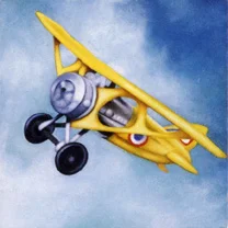 Aeroplane (b) 12x12 cm acrylic on canvas