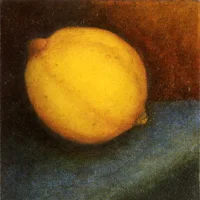 Lemon 12x12 cm oil on canvas