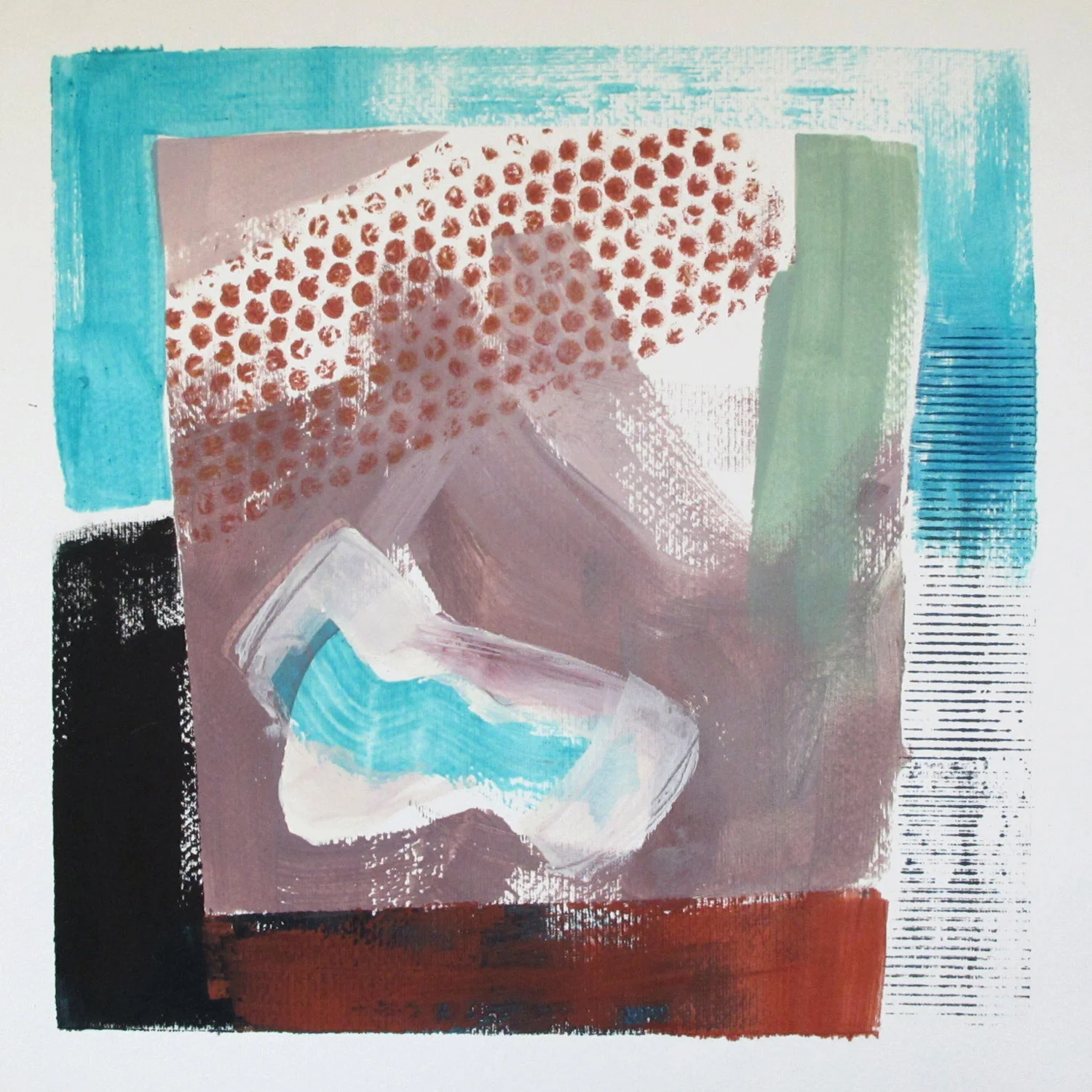 Serien "Ting Jeg Ikke har" 2012. 40 x 40, Gummitempera på papir