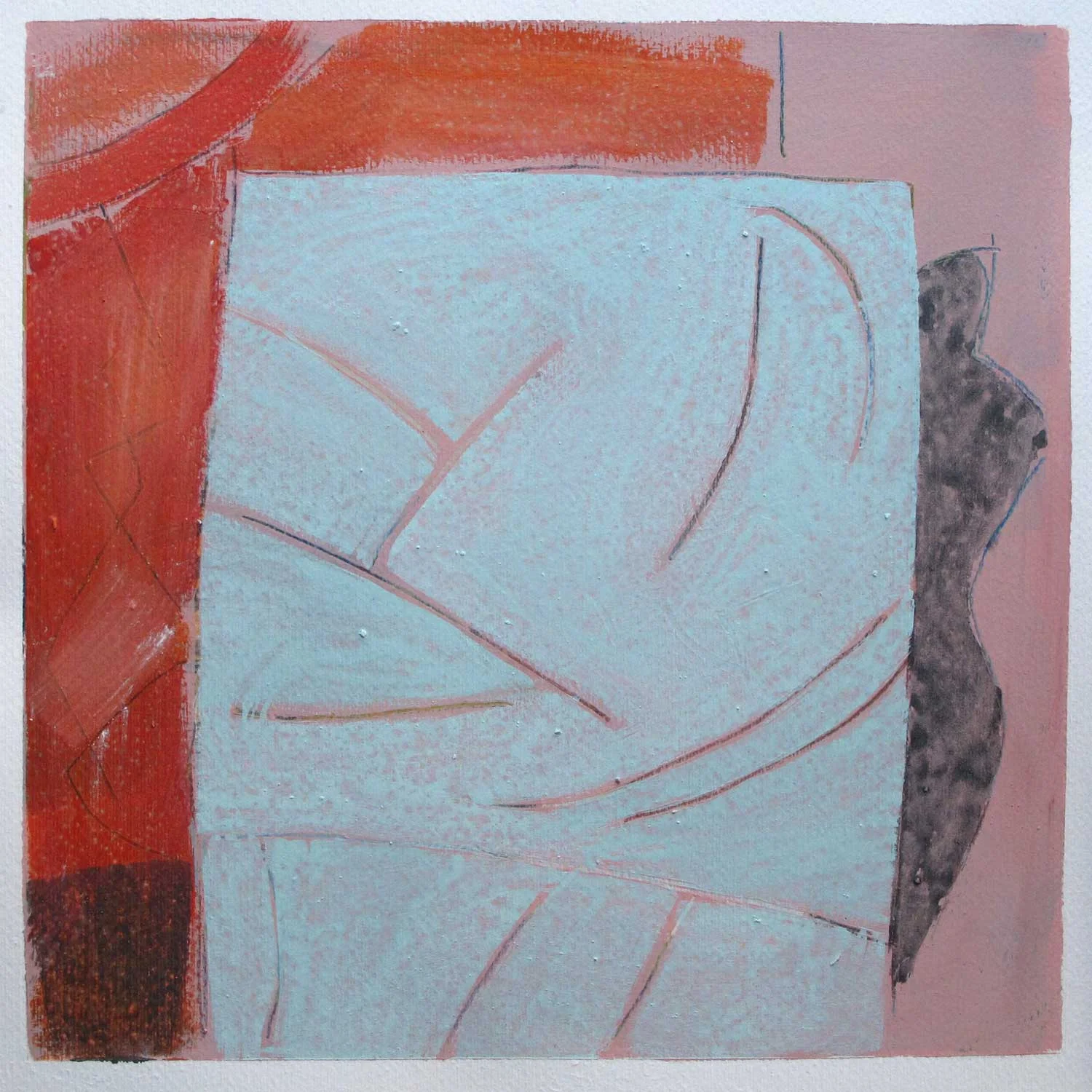 Serien "Ting Jeg Ikke har" 2012. 40 x 40, Gummitempera på papir