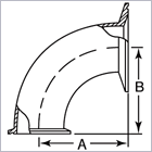 AC2C31 REDUCING ELBOW NON-TAPERED
