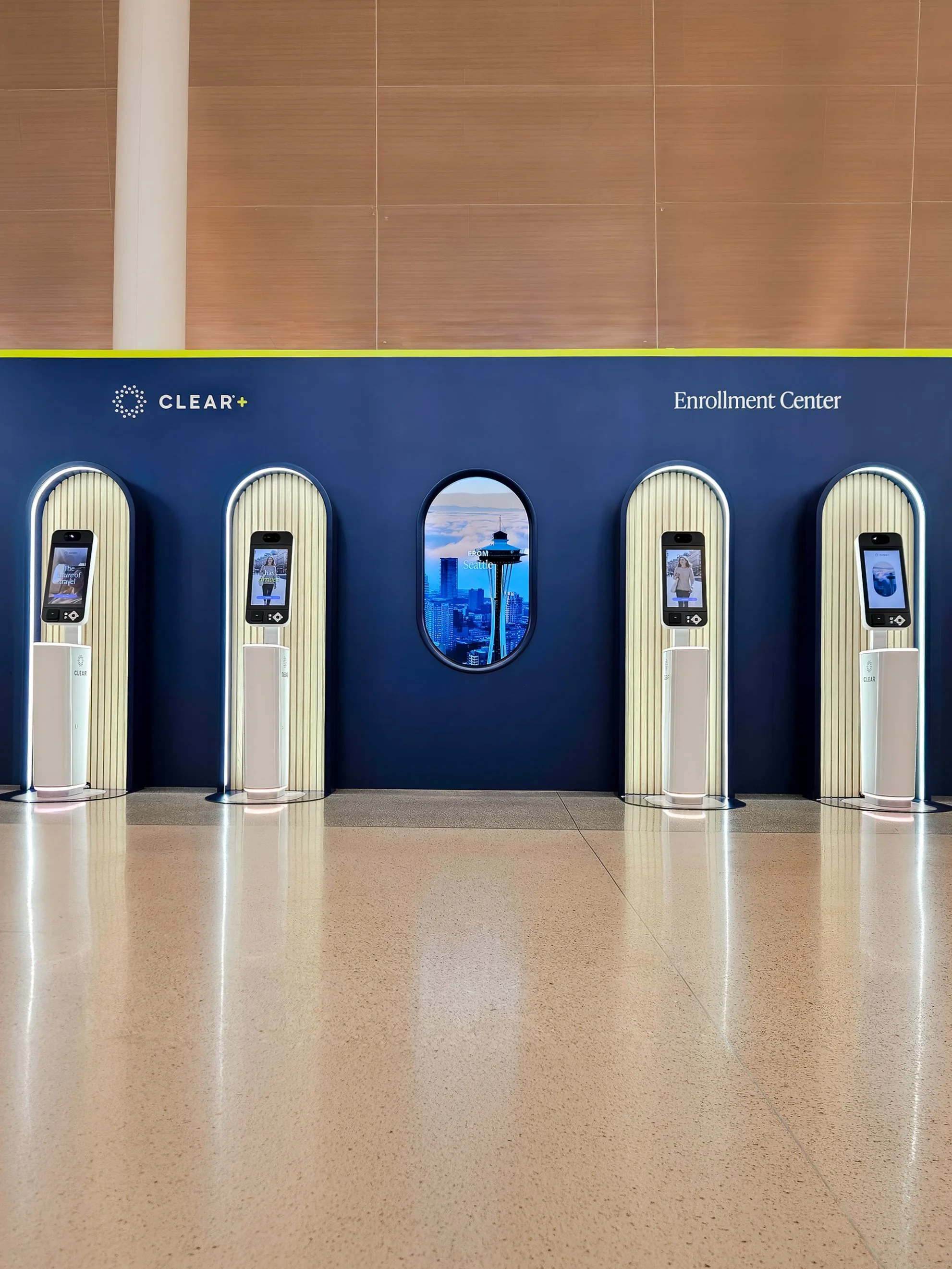 Redesigned CLEAR+ Enrollment Center at airport