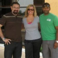 Michael after (left)