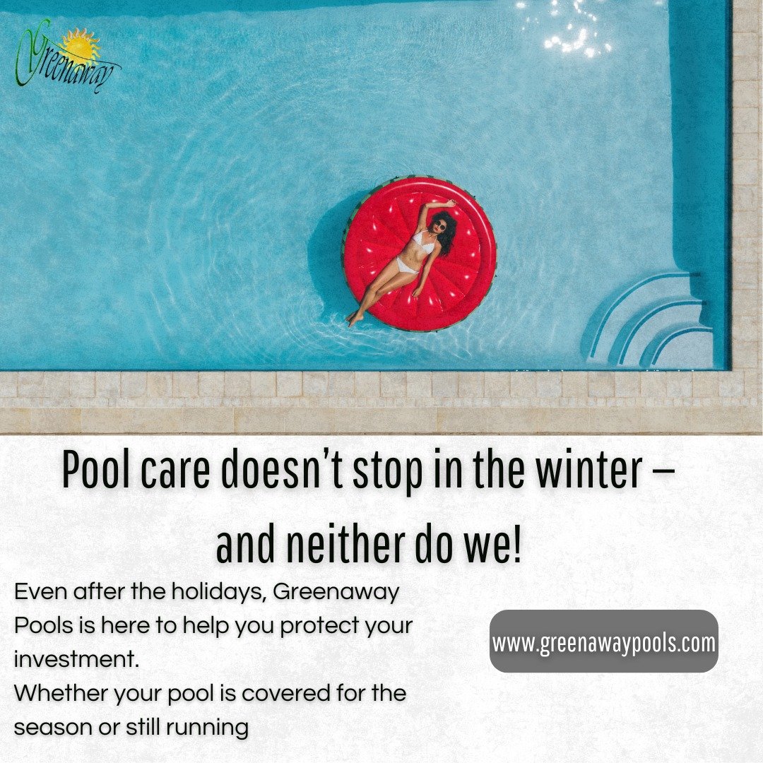 ❄️ Just because it&rsquo;s cold doesn&rsquo;t mean your pool gets a break! 🧊 Keep it clean, protected, and ready for spring with Greenaway Pools. Call us now at &amp; chill easy all winter! 💦 (662) 251-9559