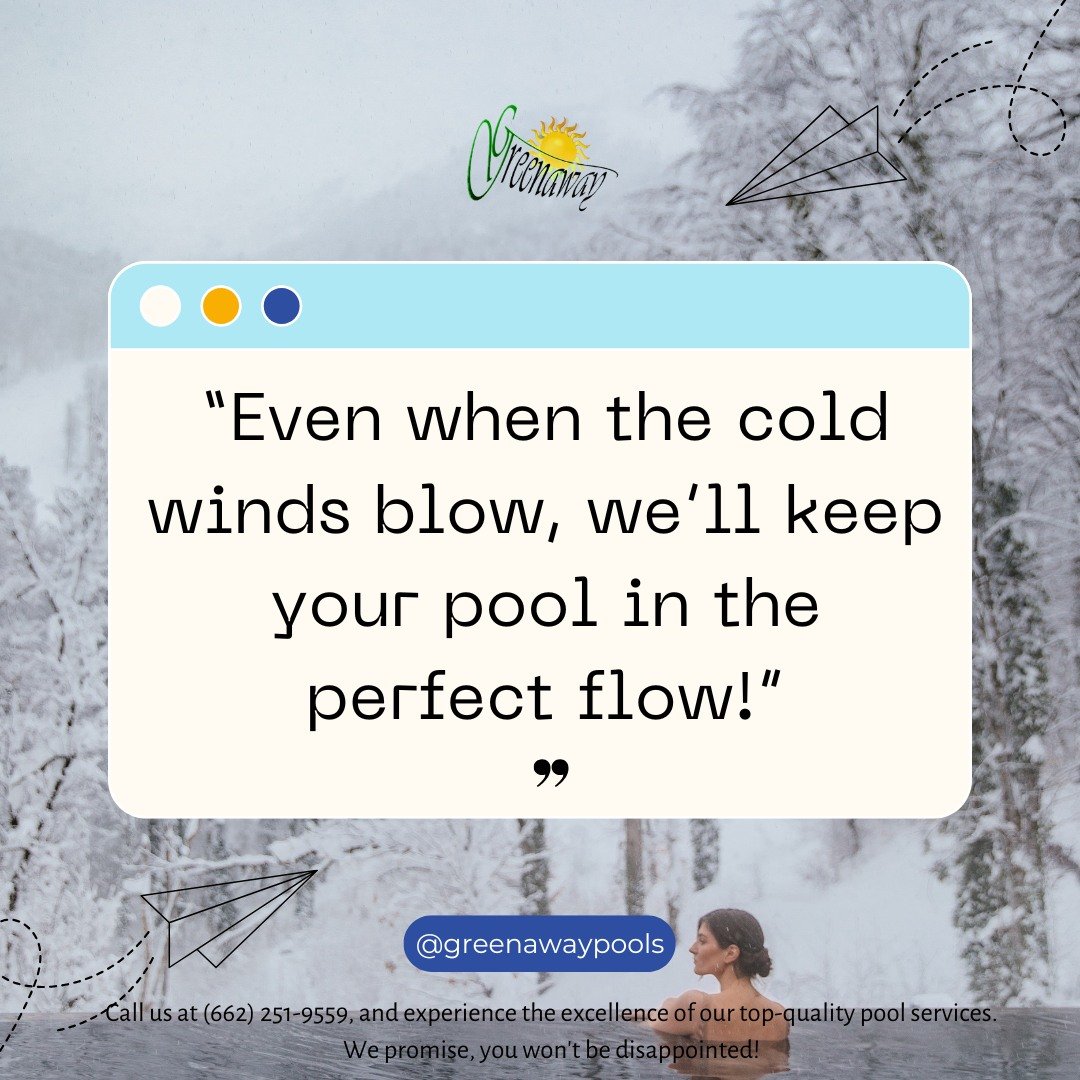 Cold winds won&rsquo;t stop us&mdash;your pool will stay in perfect flow! ❄️💦

 #WinterPoolCare