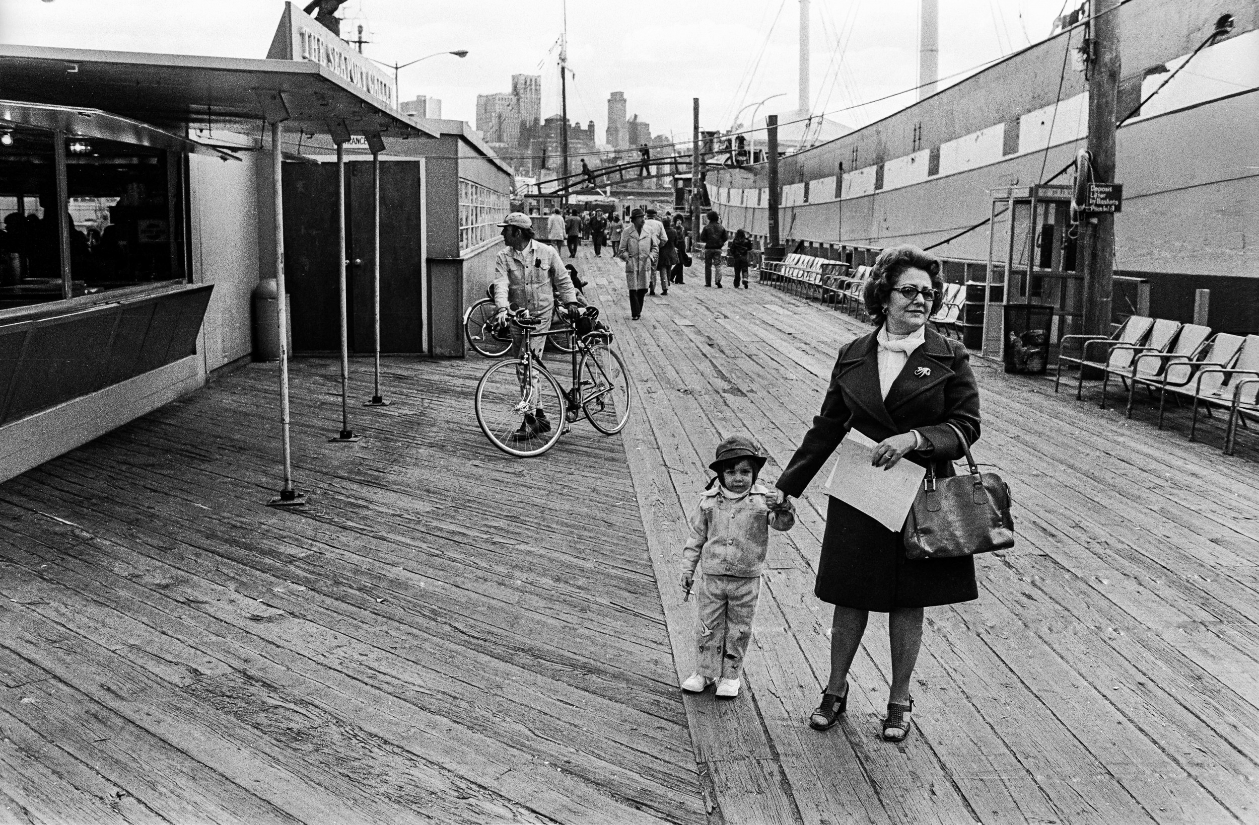   Mother and Son, South Street Seaport, 1975  