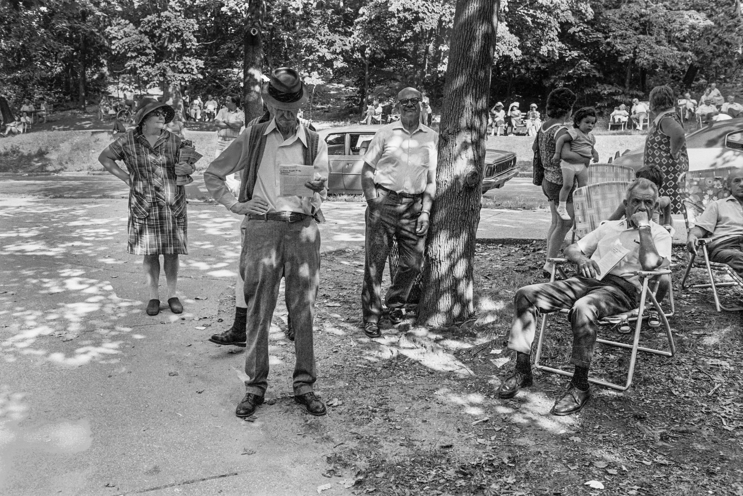   Waiting for Performance, Forest Park, Queens, NY, 1975  