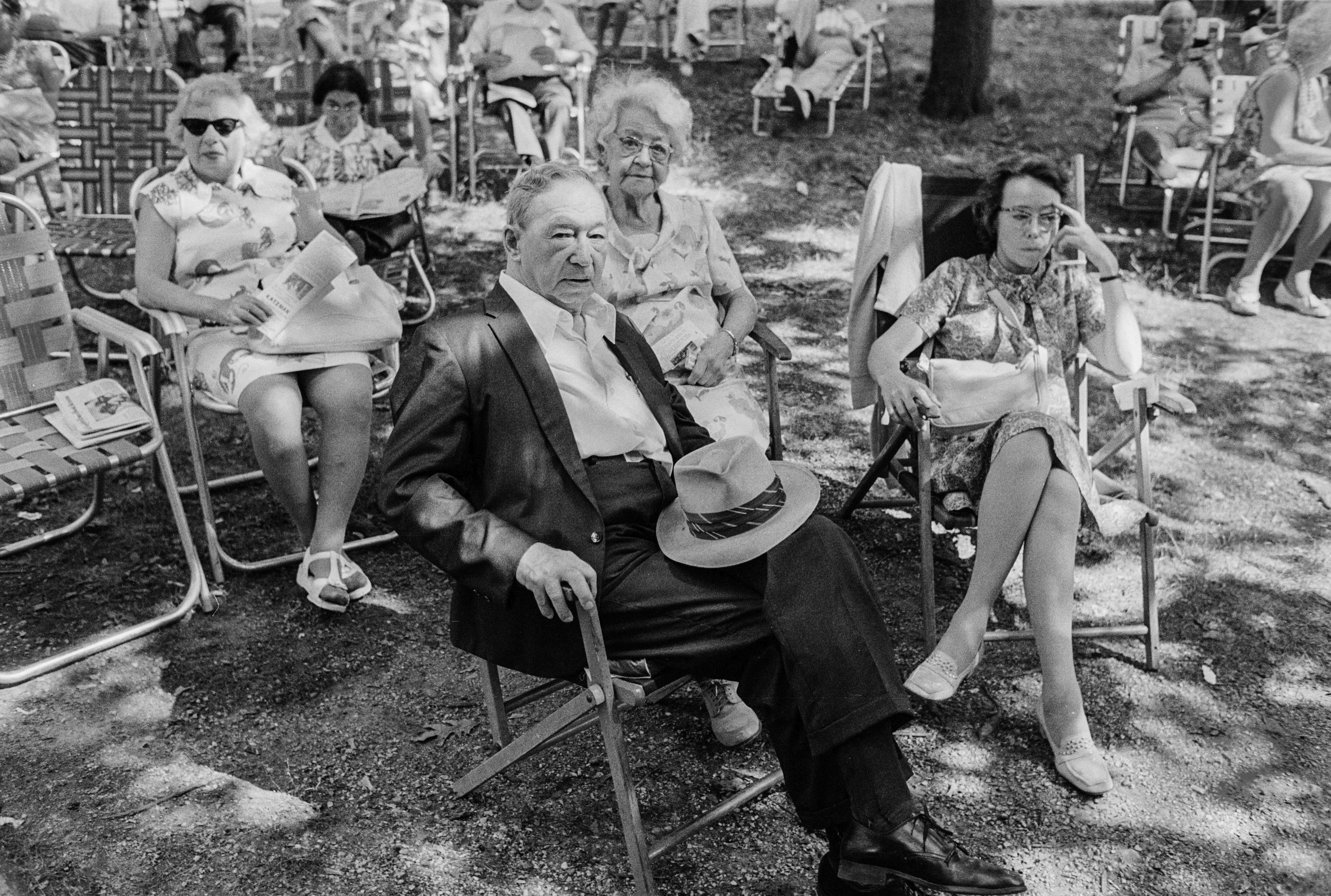   Seated at Concert, Forest Park, Queens, NY, 1975  