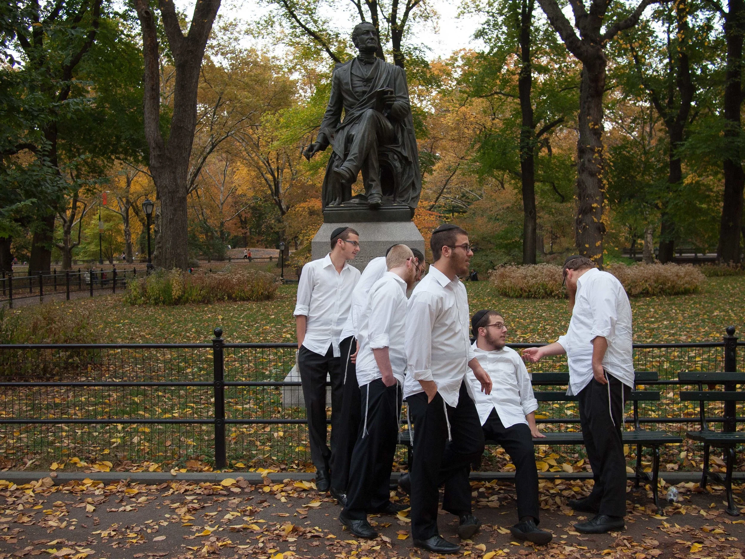 Fitz-Greene Halleck Statue, Poet’s Walk, November 2013