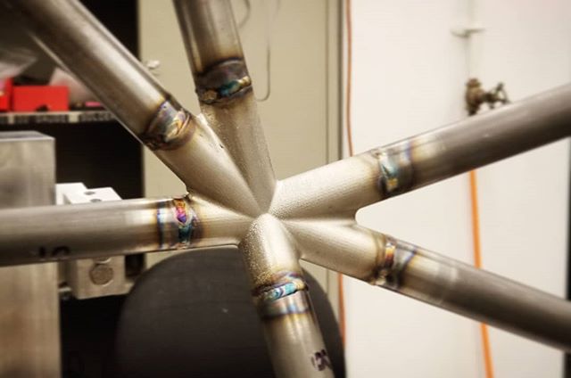 #closeupchallenge day 6/7 3D printed stainless steel chassis nodes! Improving accuracy of frame construction and suspension pickup points! #3dprint #lasersintering #additivemanufacturing #fsae #engineering #welds #welding #chassis #forumlasae #meme