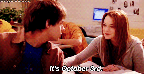 penguinteen :
On October 3rd, he asked me what day it was…
Happy Friday, and happy October 3rd to us all! We hope your own Aaron Samuels turns around and asks you the date.
Today is an important day. (Also…lamprophonic reading @ bar Thalia tonight!!!!)