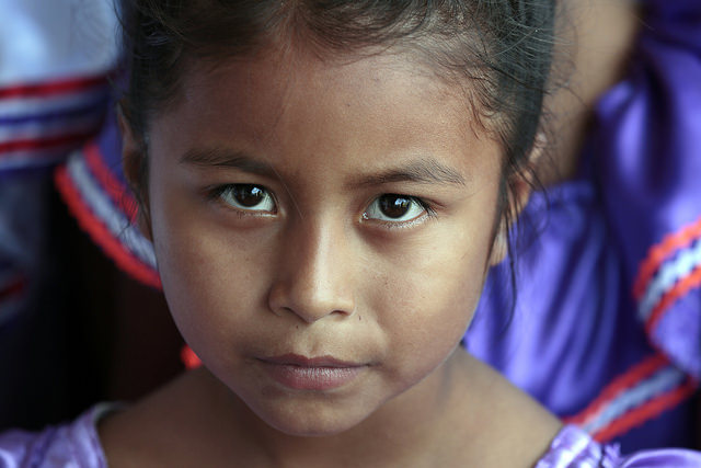 A young girl in Santa Rita, a rural indigenous community in Bolivia. ( United Nations Photo /Evan Schneider)
