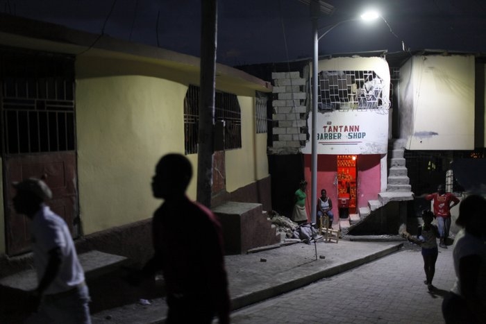 In the Delmas 32 neighborhood, minor improvements such as installing new solar street lights have dramatically increased quality of life and safety. (Dominic Chavez/World Bank)