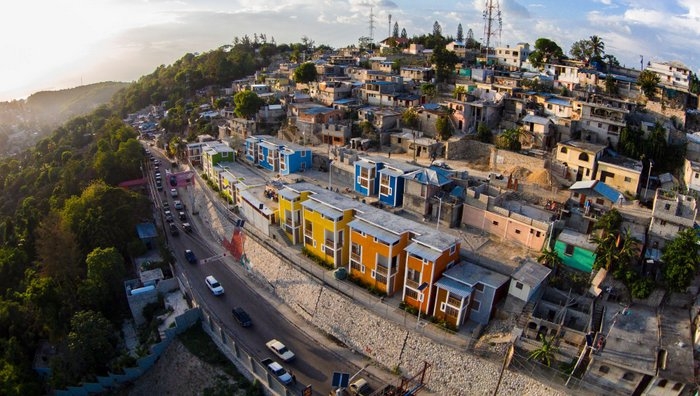 Multi-family residences like the ones opened in April in the neighborhood of Morne Lazarre are relatively new to Haiti. (UCLBP)