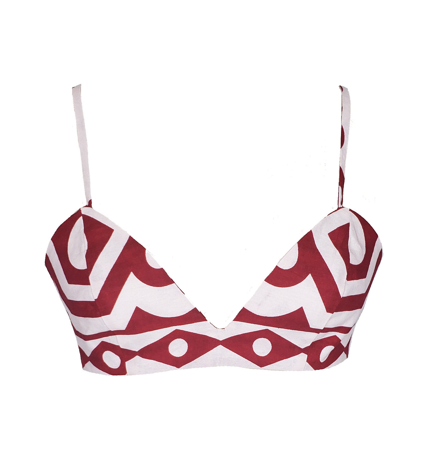 African printed bra top