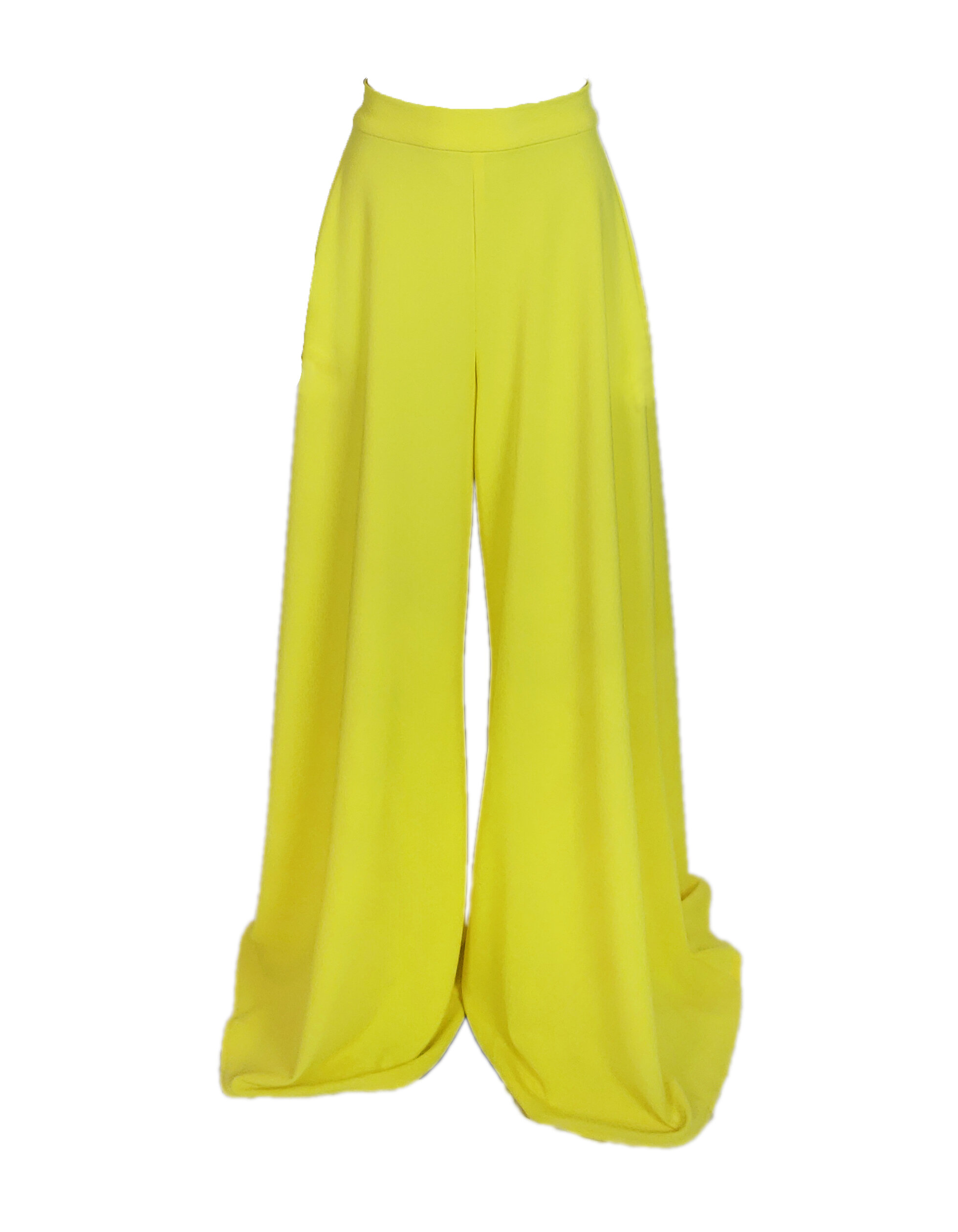 Yellow Wide Leg Pants