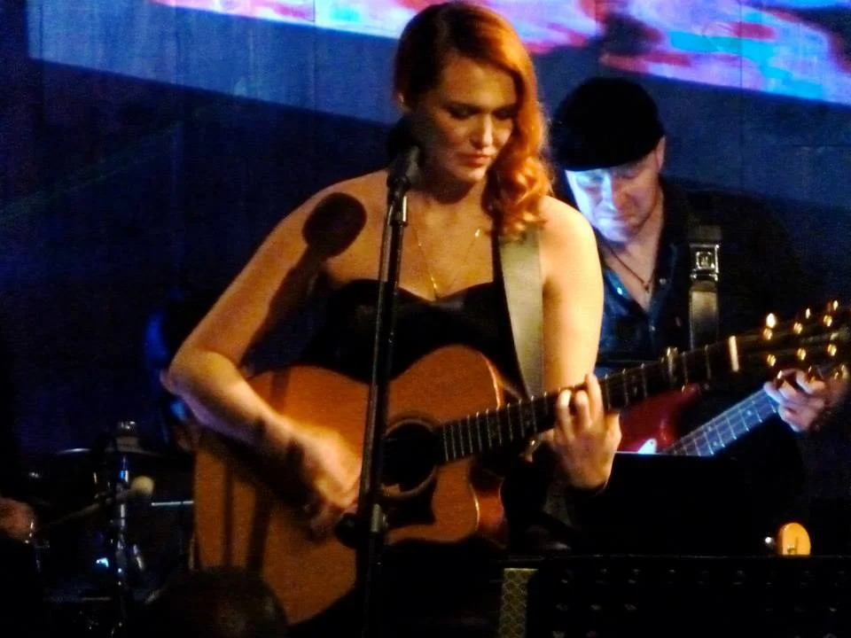 Performing at the SANGSTER "Human Becoming" EP Release show at Blue Whale in Little Tokyo, LA. Photo by Lauri Reimer.
