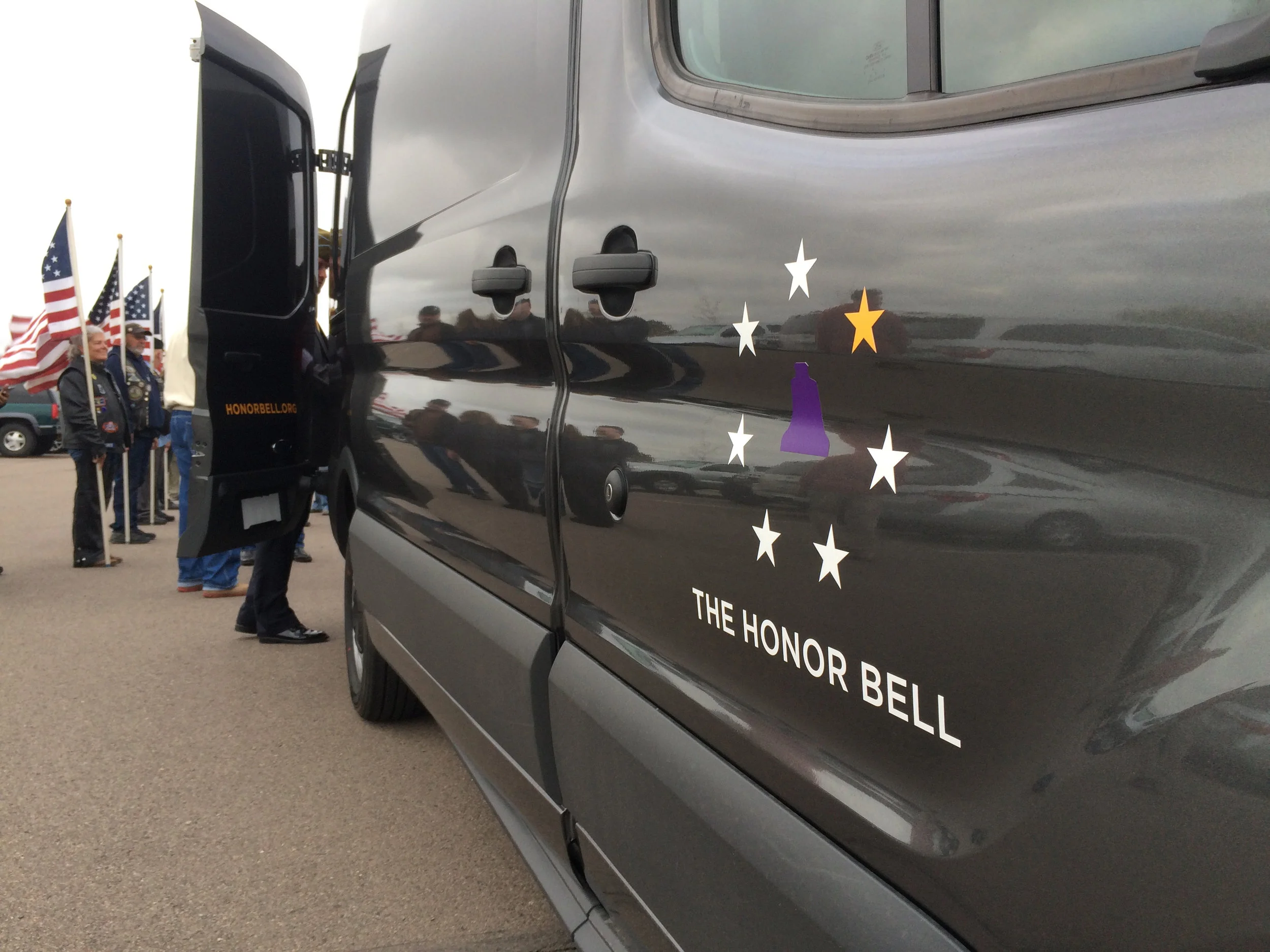 Honor Bell Van prior to departure with artifacts.jpg