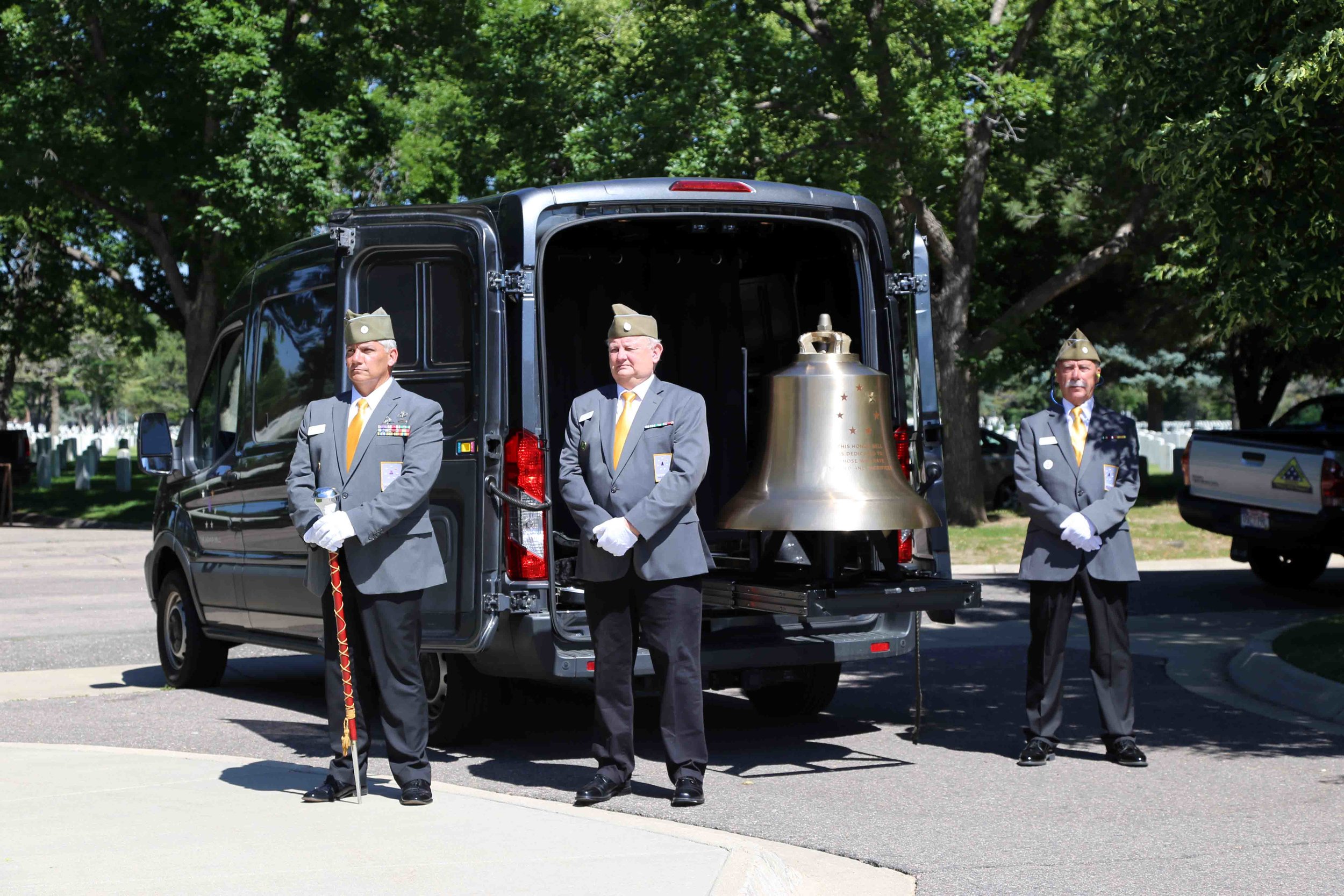 The Bell Guard standing ready to render honors. Photo courtesy of Erick Stowe. 