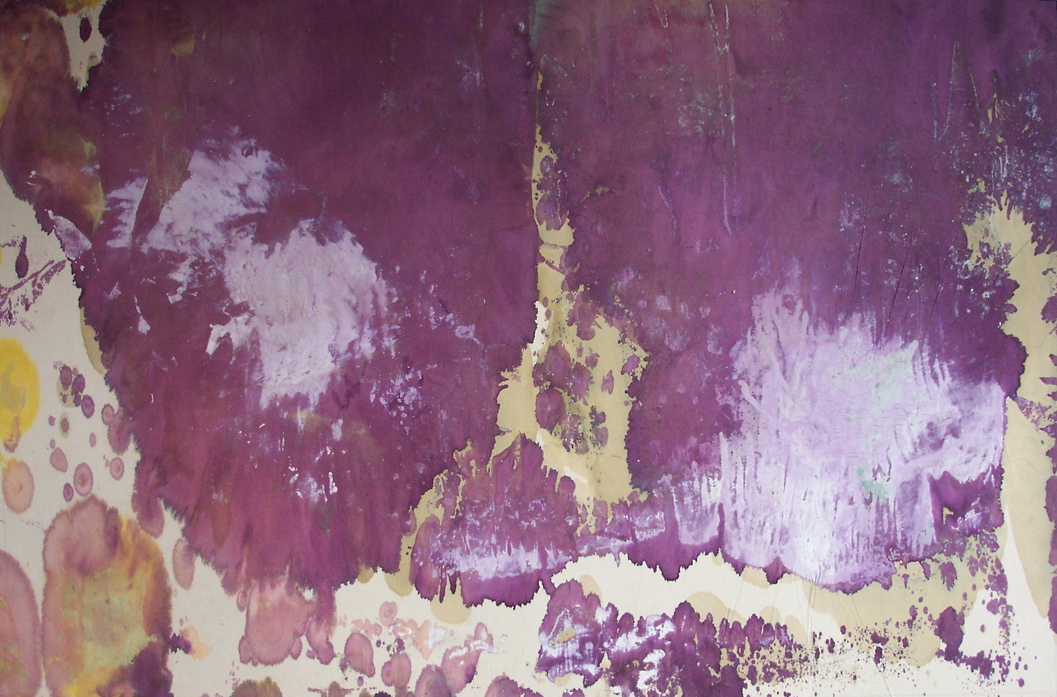 Carl Heidenreich, Untitled (aubergine), n.d.; mixed media on Japanese paper mounted on cardboard; from the collection of Emanuel L. Wolf
