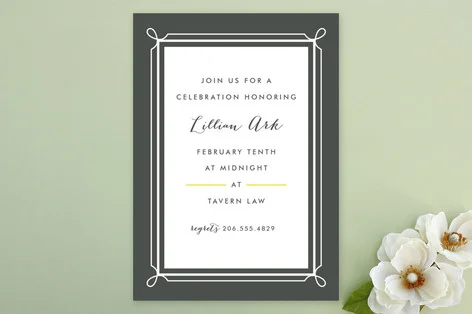 Lattice Party Invitations