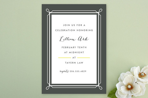 Lattice Party Invitations