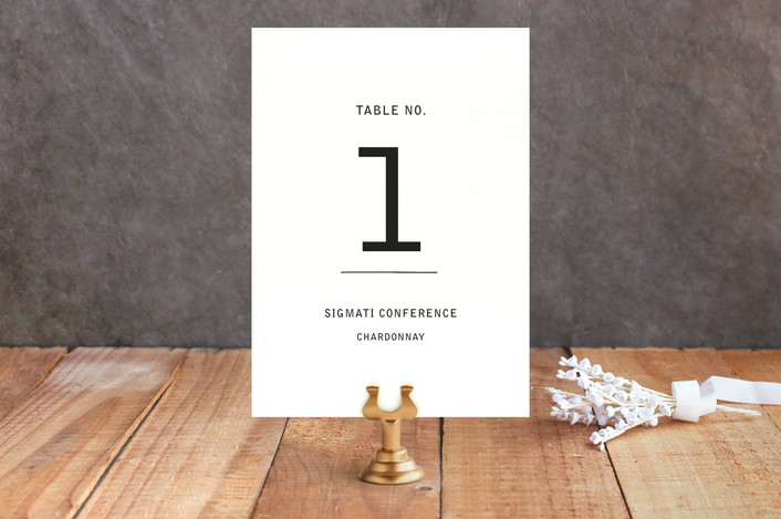 Feast Table Number Card