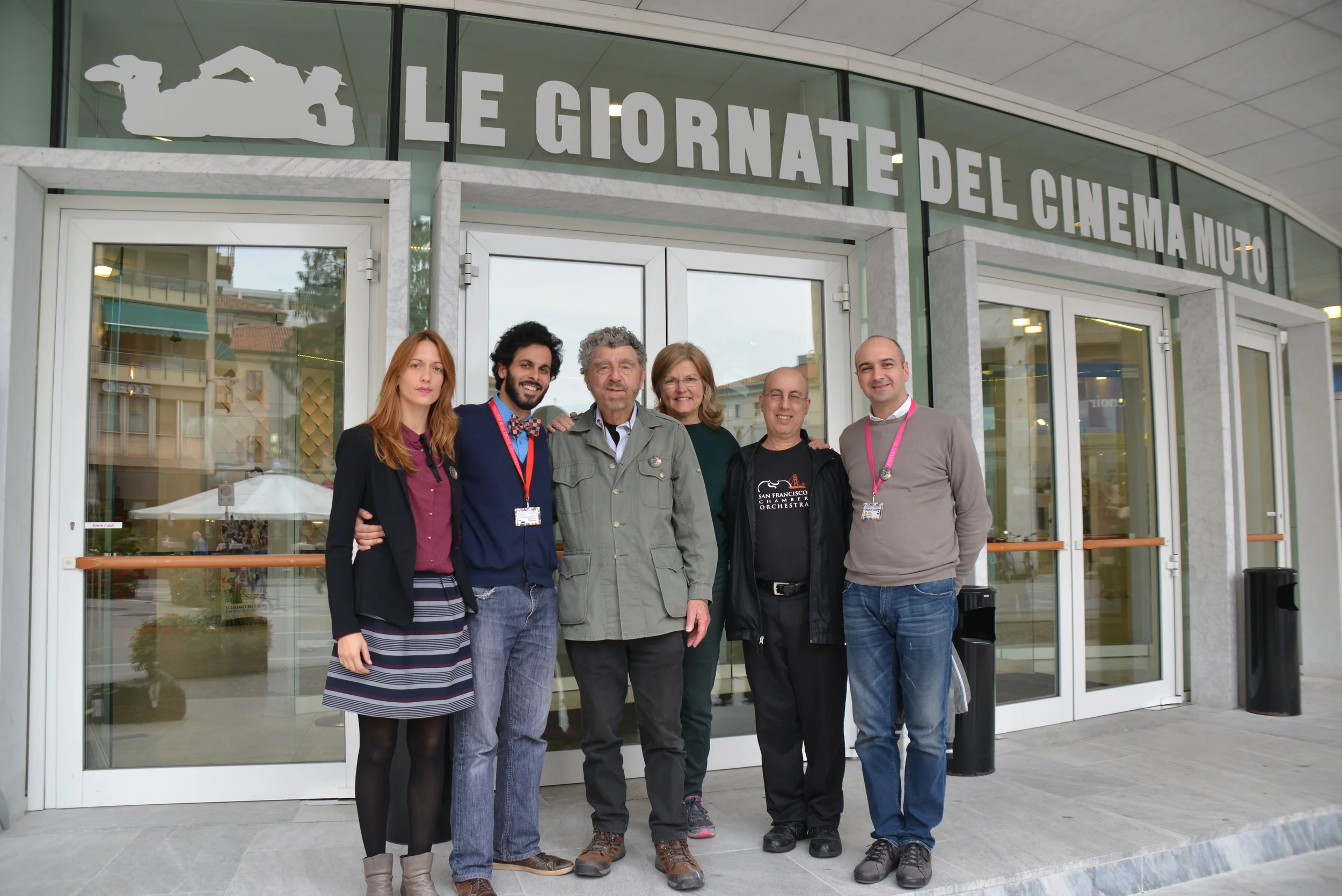 L'art director Elisa Leonini, Il regista Massimo Alì Mohammad, I produttori Richard Meyer e Susan Harmon, compositore Donald Sosin e assistente alla fotografia Cristiano Vallieri.