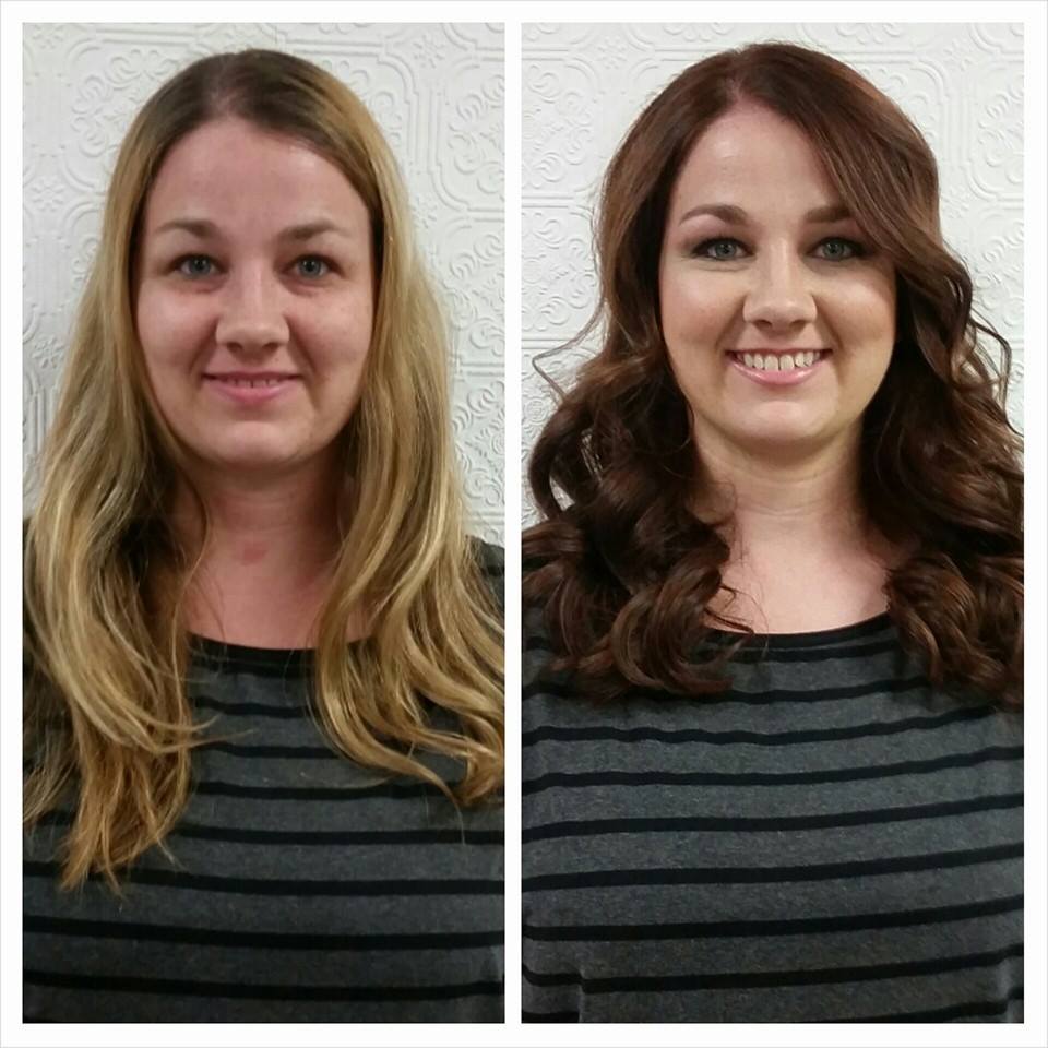 Makeover! haircut, hair color and makeup