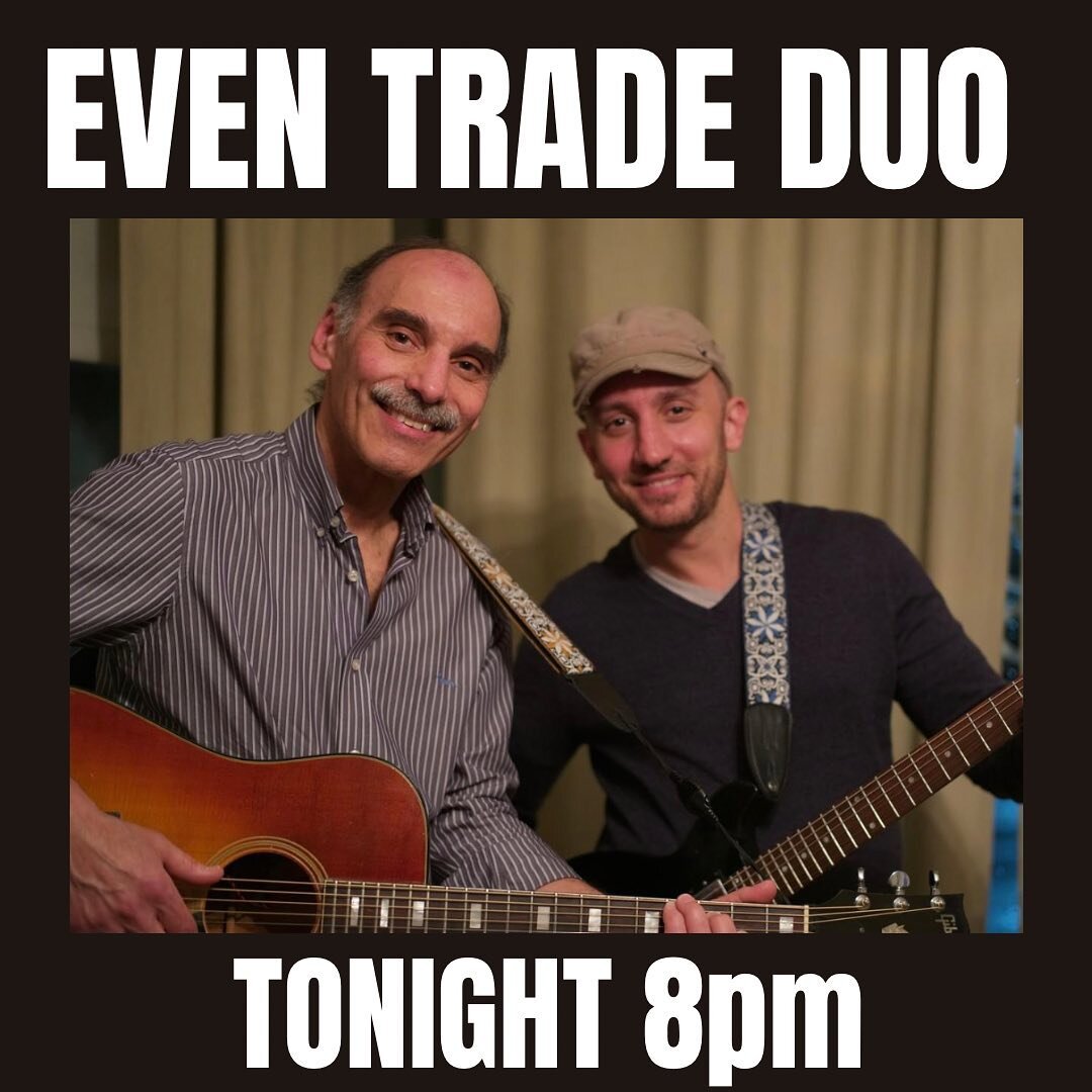 Cruise into the weekend with this awesome Father Son Duo. Sit inside or enjoy the sun and listen to the music. Either way we can&rsquo;t wait to see you here! 🎶🎸🍻🌇🕶️