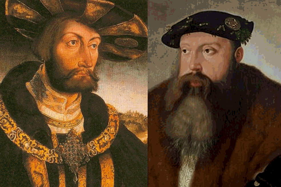 Bavarian Dukes Wilhelm and Ludwig, who issued the original German Beer Purity Law in 1516.