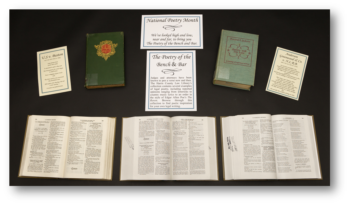 Poetry of the Bench and Bar Exhibit - National Poetry Month 2016.png