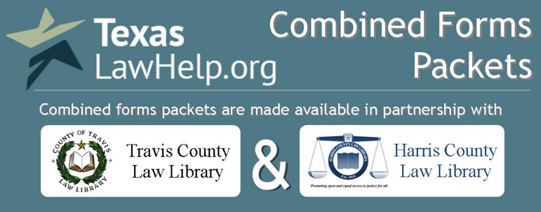 New Combined Forms Packets from TexasLawHelp.org — Harris County Robert ...