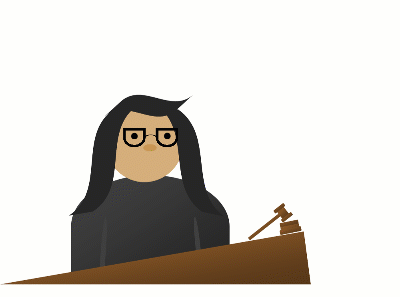 Judge pondering the 1st amendment