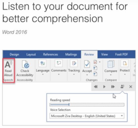 Microsoft Word reads to you: How to use the Speak and Read Aloud