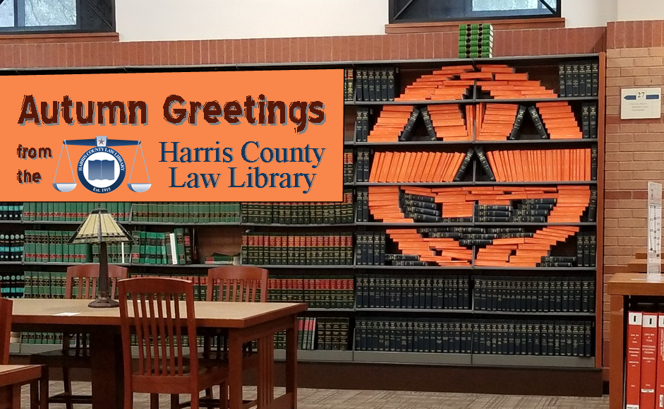 Harris County Law Library Book O’Lantern (Halloween 2018)