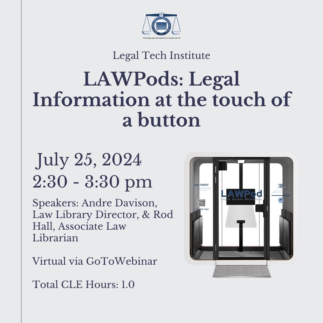 LAWPods: Legal Information at the touch of a button