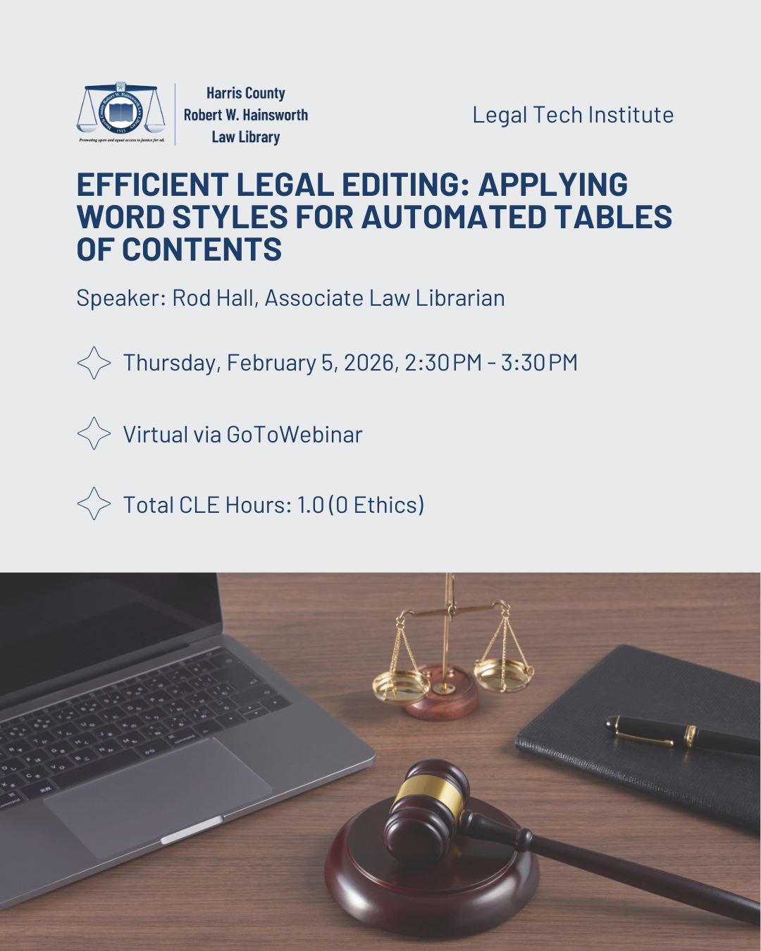 LTI: Efficient Legal Editing: Applying Word Styles for Automated Tables of Contents 