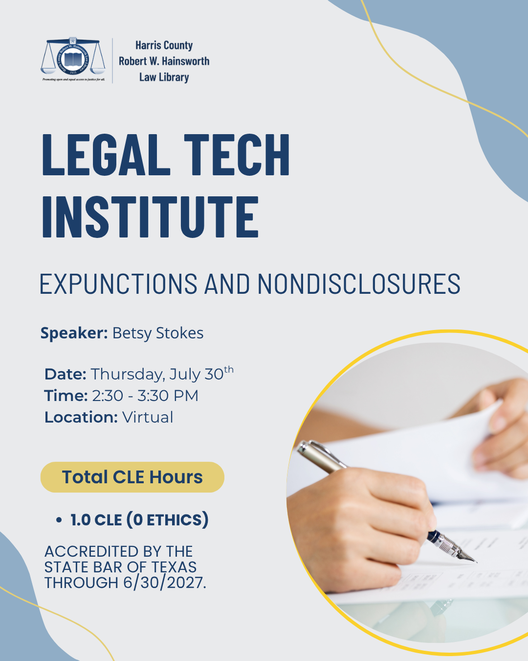 Expunctions and Nondisclosures