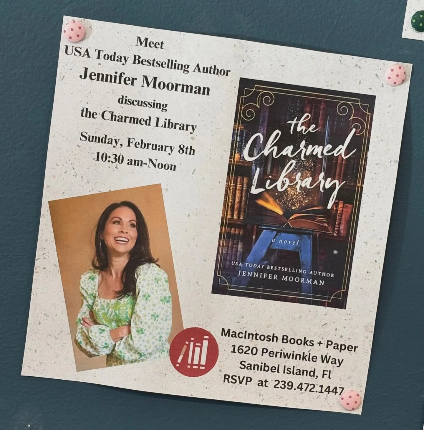 Meet Jennifer Moorman on Sunday, February 8th at Macintosh.  Reading Jennifer&rsquo;s books is an act of self-care, a gift for your heart + soul!  They are engaging, thoughtful and tender, an escape from the everyday.  You&rsquo;ll be enchanted by th