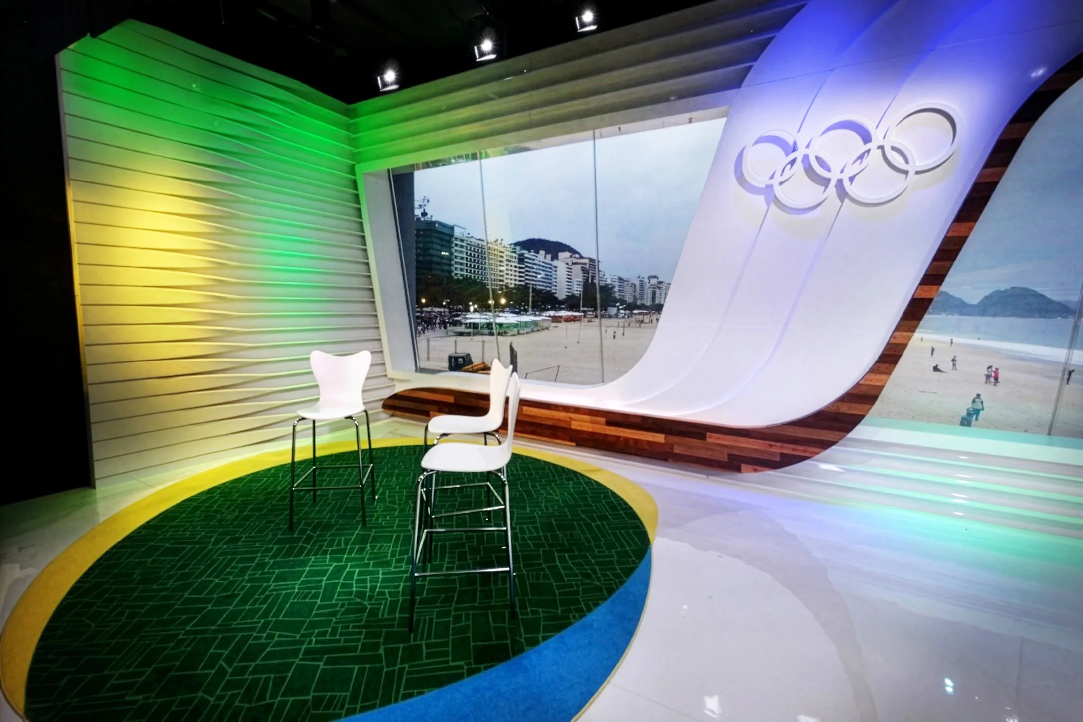 Studio C Interview Area at the 2016 Rio Olympics
